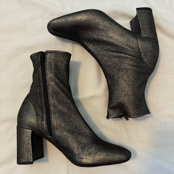 Jeffrey Campbell 7 Cienega Lo Shimmer Boots Booties - Picture 8 of 11